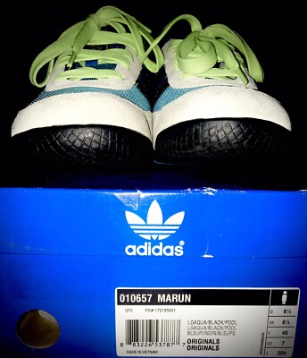 Adidas Mens Size 9.5 VTG Y2K MARUN OG Lows Aqua Black Pool RARE***READ*** $_12.JPG?set_id=880000500F main image 3