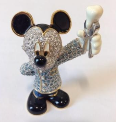 New Disney Arribas Brothers Swarovski® Crystal Dentist Mickey