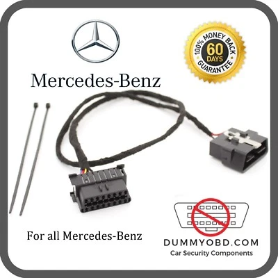 MERCEDES-BENZ TUTTI I MODELLI MANICHINO FINTO OBD2 PORTA ALIMENTATO protezione antifurto