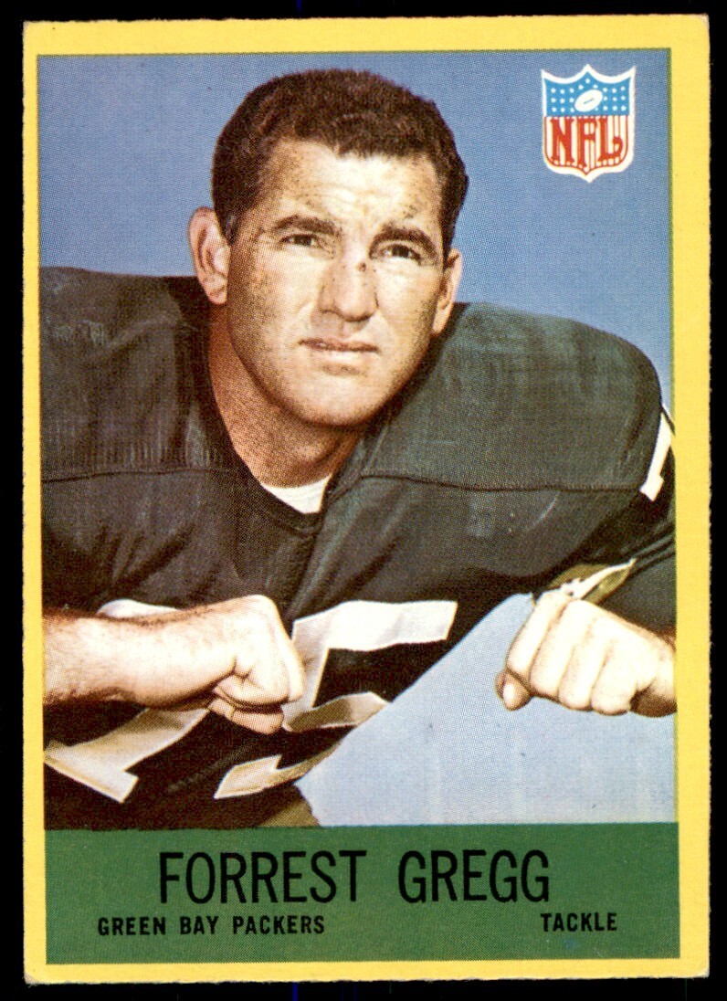 1967 Philadelphia #77 Forrest Gregg HOF Green Bay Packers / SMU Mustangs