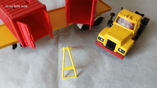 CORGI TOYS camion MACK + remorque container 1/50 TRUCK lkw no box dinky solido j - Foto 9 di 9