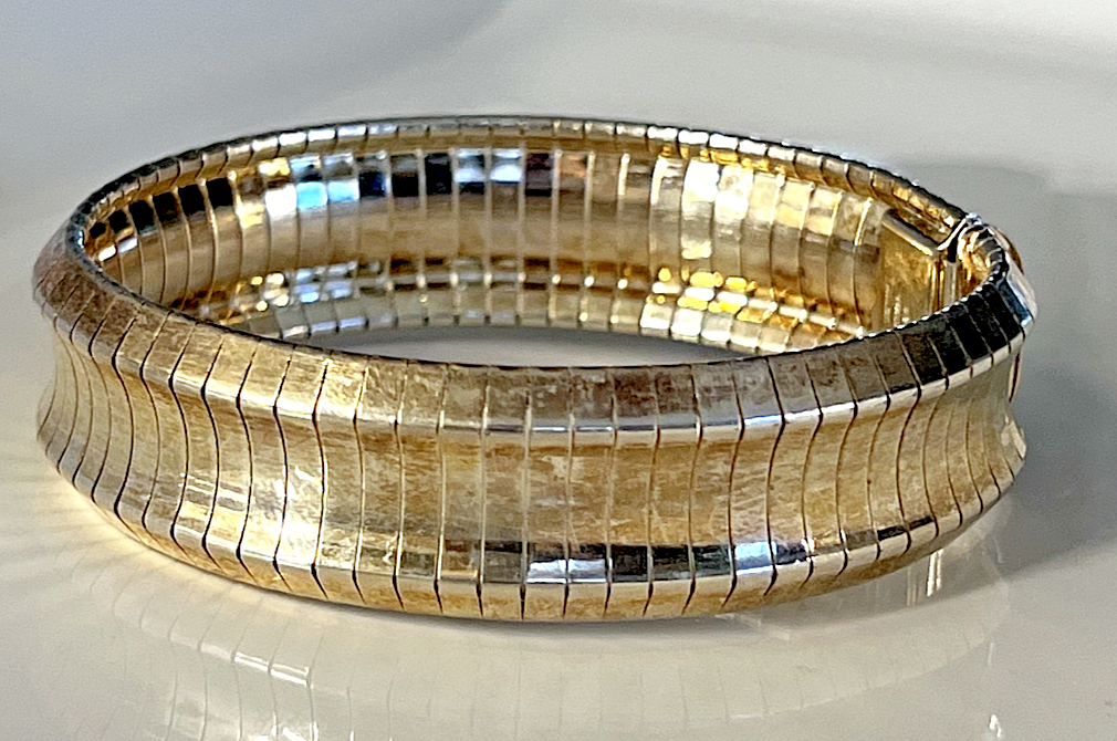 Milor Italy 925 Sterling Silver Concave Flex Bracelet | eBay