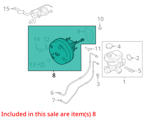Potenciador de freno compatible con 18-21 EXPEDITION 4488932 - Imagen 3 de 14