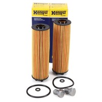 2X Hengst ÖLfilter + Schraube FüR VW Golf 8 Passat Caddy Tiguan Touran 2.0 TDI