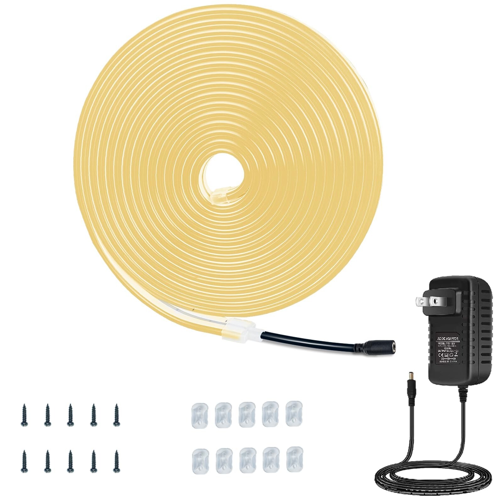 Flexible Neon Rope Strip Night Light,Outdoor Indoor LED Cut Freedom 16.4FT/Se...