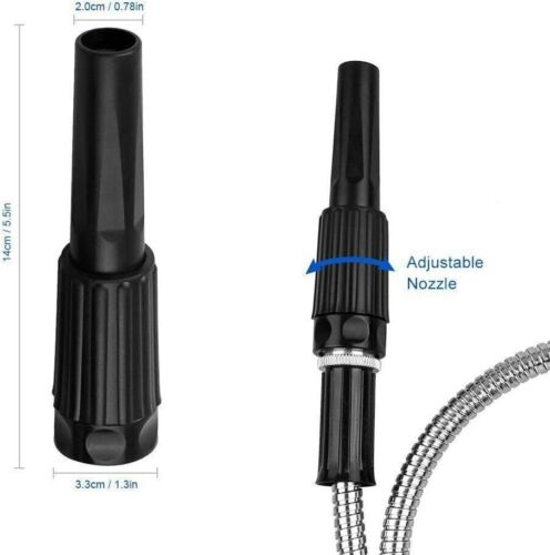 25FT / 50FT Stainless Steel Metal Garden Water Hose Flexible Heavy Duty Pipe US - Picture 12 of 14