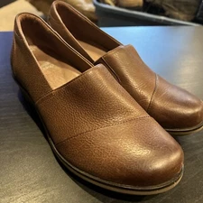 Dansko Clogs Womens 38 US Size 7.5 Shoes Brown Leather