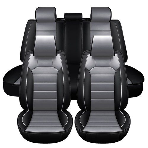 For Toyota Tundra Car Seat Covers Luxury Leather Front Rear Protector Cushion - Picture 13 of 17