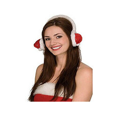 Funny Christmas Winter Season Adult Unisex Santa Ear Muffs Made From Santa's Hat