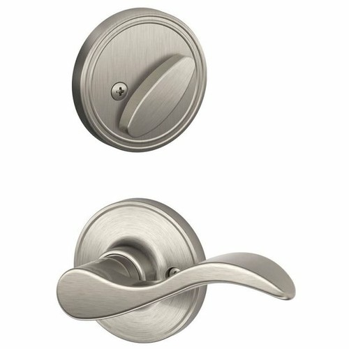 Schlage Inside/Interior Handleset. Left Handed Doors. Finish is Satin Nickel. - 第 1/4 張圖片