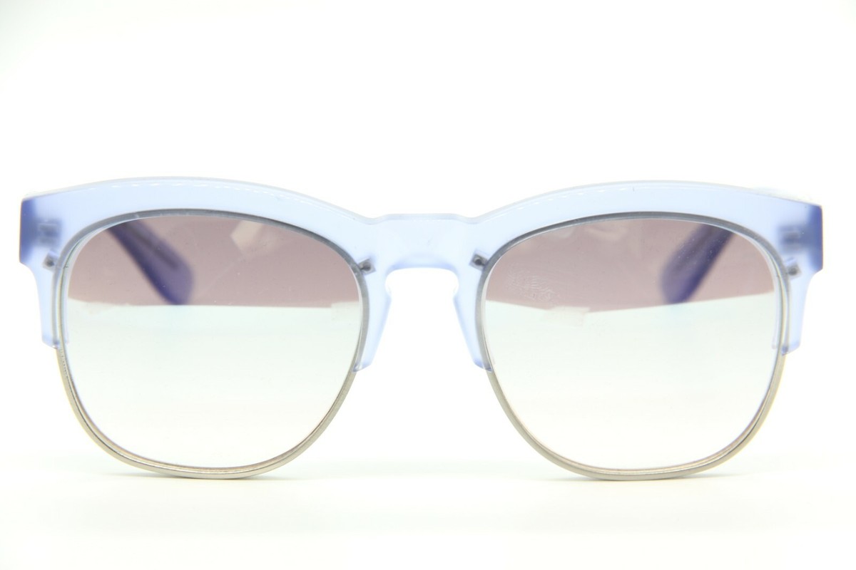 NEW WILDFOX CLUBFOX BLUE GRADIENT MIRRORED AUTHENTIC FRAME SUNGLASSES CASE  54-20