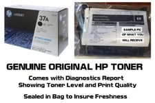 Mostly New Genuine HP 37A Toner Cartridge Printer-Tested 70 Toner NO BX CF237A