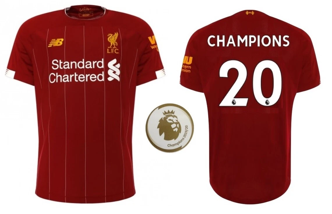 2019-2020 New Balance FC Liverpool Home PL CHAMPIONS 20 I Premier League  Jersey