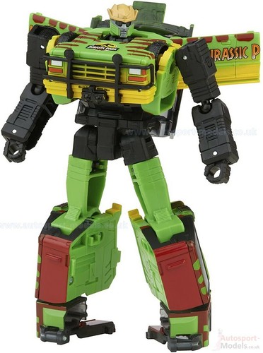 Jurassic Park Transformers Mash-Up Tyrannocon Rex and JP93 set by Hasbro - Picture 9 of 12
