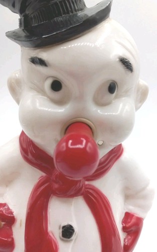 Pudgo Blinko Sno Man Blow Mold Christmas Light Hy-G Prod. Co. Vintage 1950s - Picture 7 of 10
