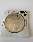 1921  $1 Morgan Silver Dollar AU finish