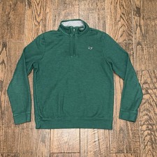 Vineyard Vines Boys Youth Longsleeve Green 1/4 Quarter Zip Size. Large