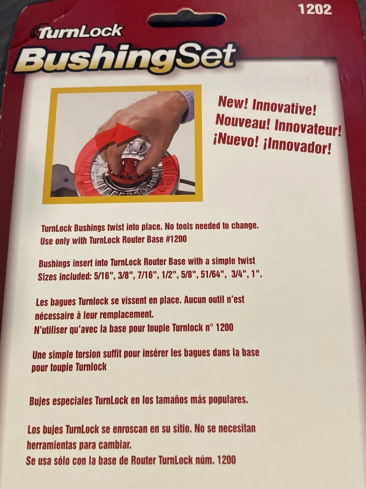 Milescraft Turn Lock Router Bushing Set No. 1202 - Image 2 of 2