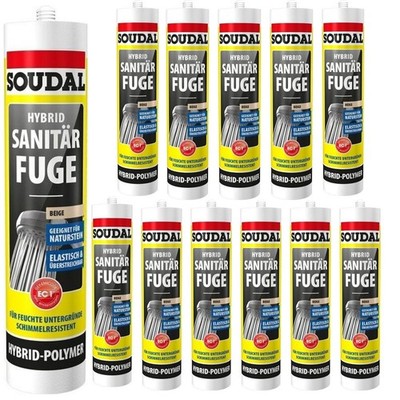 Soudal Hybrid Sanifuge Beige 470g (12er Pack)