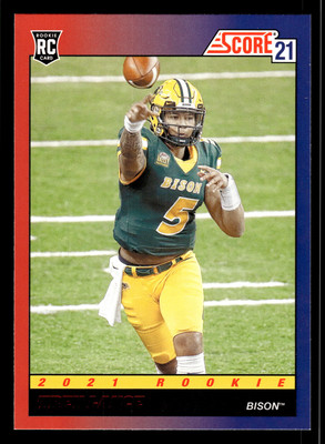 Trey Lance 2021 Score #TB3 1991 Throwback Red North Dakota State Bison
