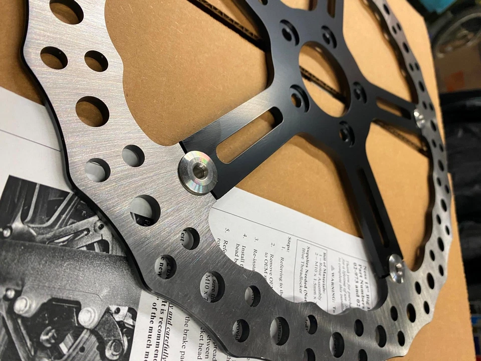 ARLEN NESS Rotor de Freio Jagged 15" Softail Dyna Fatboy Heritage Rocker Crossbones - Imagem 2 de 4