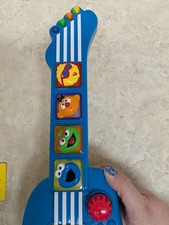 1998 Sesame Street Elmo's Elmo Rock And Roll Guitar Tyco Musical Toy Tested