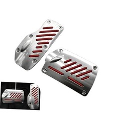 Car Foot Pedal Pads, Brake and Accelerator Pedal Cover Sets, Non-slip 2 PCS Red