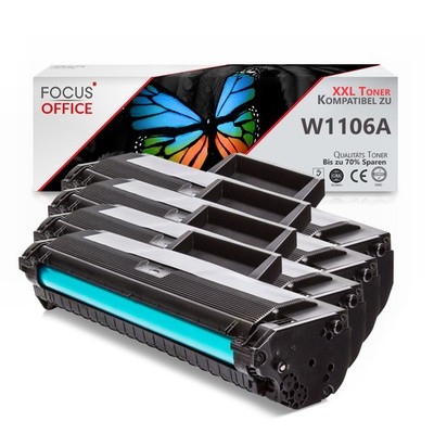 4x Toner für HP 106A W1106A Laser 107a 107w MFP 135wg MFP 137fwg MFP 135ag 135w