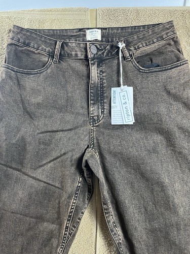 Ripton & Co Bike Jant Pants Mens Size 32x30 Performance Denim Stretch Brown Rust - Picture 2 of 15