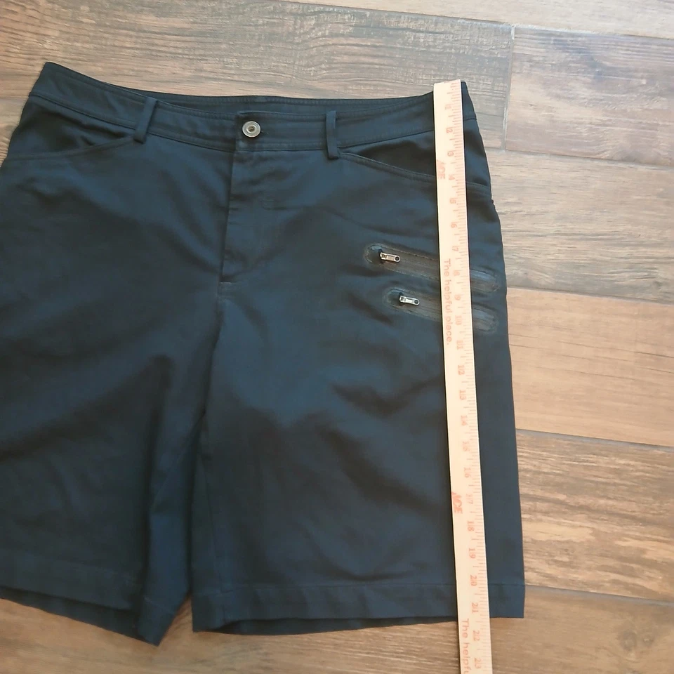 Pantalones Cortos Lululemon Athletica Para Hombres 36 Negros Ripstop Aire Libre Senderismo Bolsillos con Cremallera Foto 4 de 4