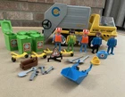 Playmobil City Service #3780 Garbage Truck Rubbish Bin Vintage