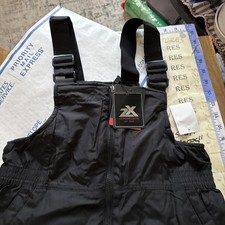 ZeroXposur Overall Pants Youth Large 14/16 Black Lined Thinsulate Snowboard Ski