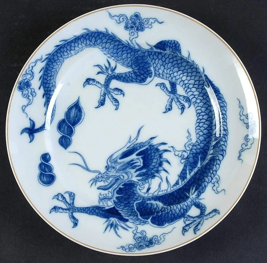 Mottahedeh Blue Dragon Plate