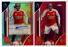 2025-26 Topps Chrome PL Aqua Auto Eberechi Eze Arsenal + Bonus Card