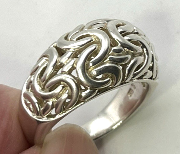UPSCALE BYZANTINE solid sterling silver 925 size … - image 3