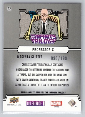 Professor X Allegiance: The Infinity Trilogy Magenta Glitter