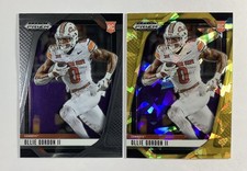Lot Of 2 - Prizm Draft Picks Ollie Gordon II RC #88 Base/Gold Ice Prizm
