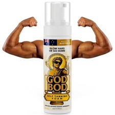 God Bod Men's Tanning Foam 1 Pack 200 ml/6.7 Fl oz