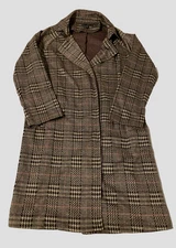 Love Tree Womens Long Knit Plaid Jacket Size Small Office Academia Cardigan