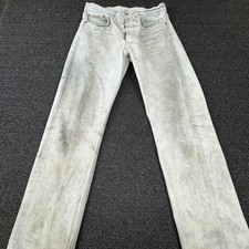 Vintage Levis 501 Jeans Mens 30x30 Light Wash USA Distressed Button Fly 90s Work