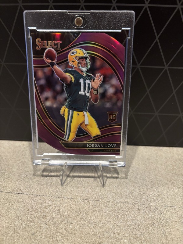 2020 Panini Select Field Level Jordan Love #347 Purple Prizm Die-Cut (RC)