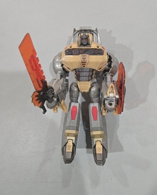 Transformers Fall of Cybertron FOC Voyager Dinobot Grimlock T-Rex 100% Complete!
