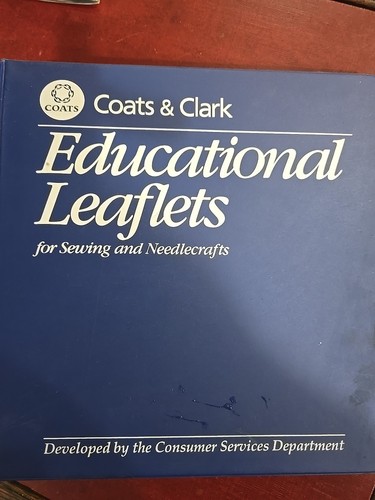 Coats & Clark Educational Leaflets in binder 1998 GRB - Picture 1 of 10