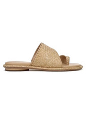 VINCE Lukas Natural Raffia, Woven Slip-on Sandals UK7 £215