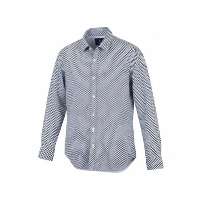 SCOTCH & SODA Ams Couture Chemise Homme M Bleu Coton Pur Motif Manches Longues - Photo 1/4
