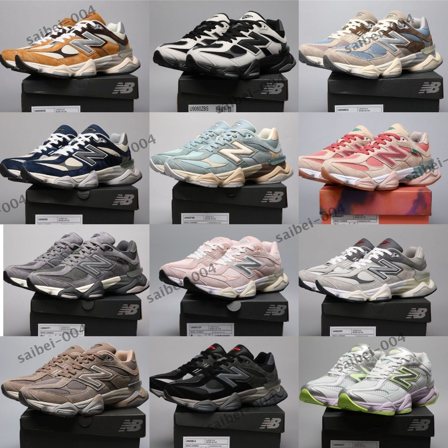 Unisex New NB 9060 Unisex Sneakers All Size Causal Shoes LifeStyle Multi Colorđ„