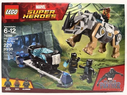 LEGO MARVEL BLACK PANTHER 76099 Rhino Face-Off by the Mine NISB New & Sealed