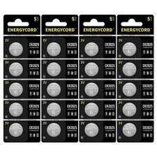 20Pcs CR2025 3V Cell Coin Battery CR 2025 ECR2025 Button Lithium Batteries