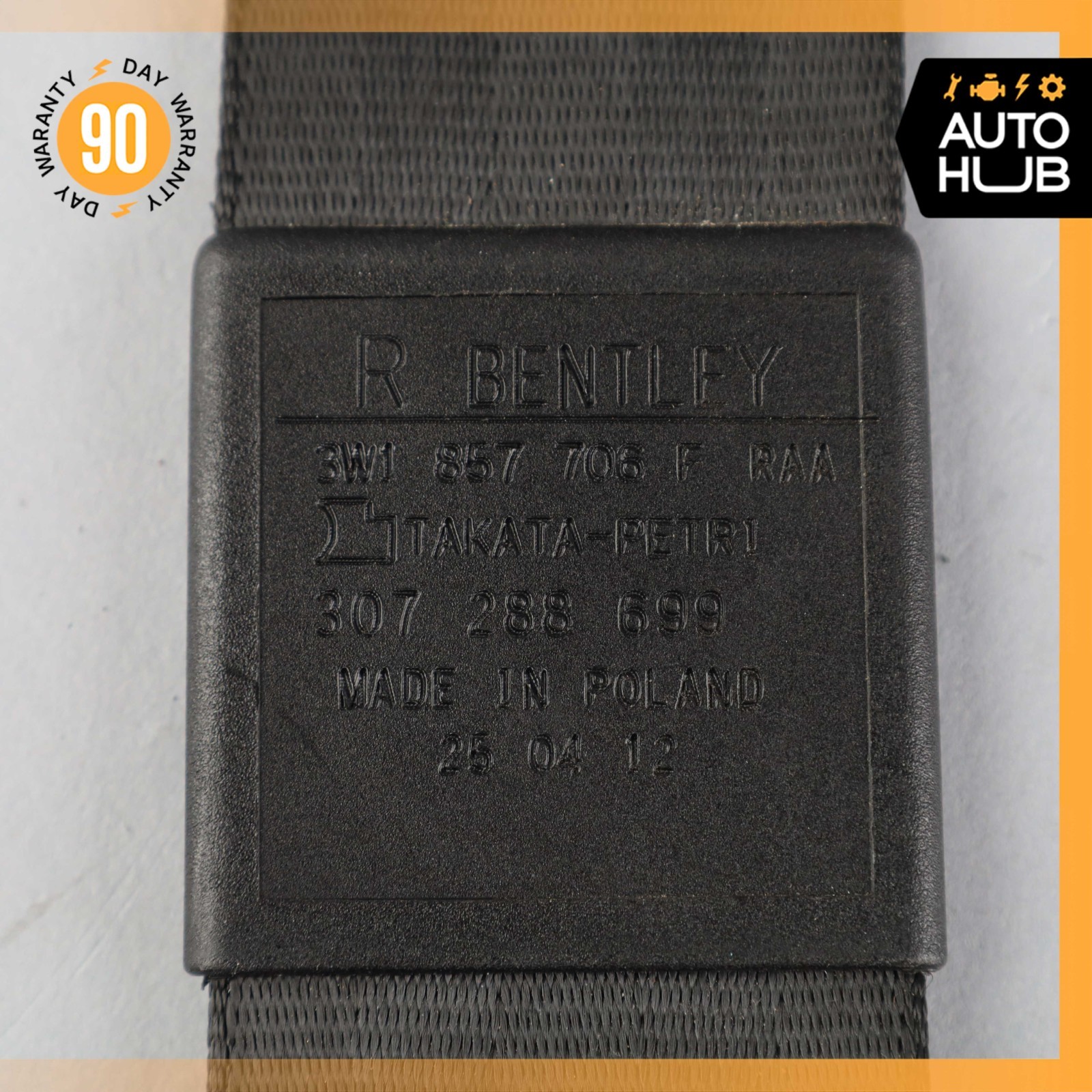 12-15 Bentley Continental GT GTC Front Right Passenger Side Seat Belt OEM 73k