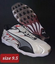 Zapatilla deportiva para hombre PUMA Inhale 401560-11 blanca cálida/roja para todos los tiempos